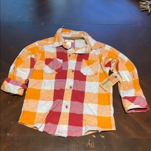 Boys size 3T Ruffhewn flannel shirt new w/tags